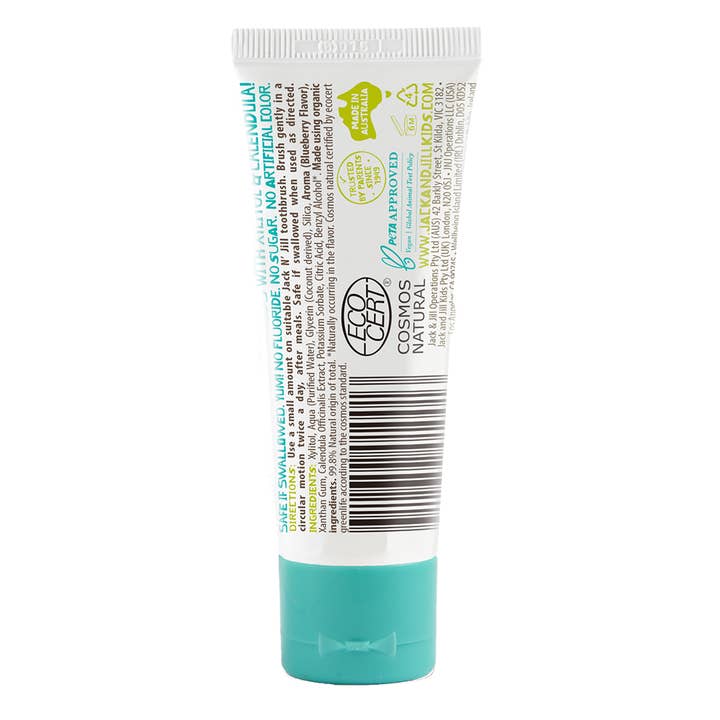 Jack N' Jill Kids & NFco - Wholesale Toothpaste - Jack N' Jill Natural Certified Kids Toothpaste Blueberry 50g