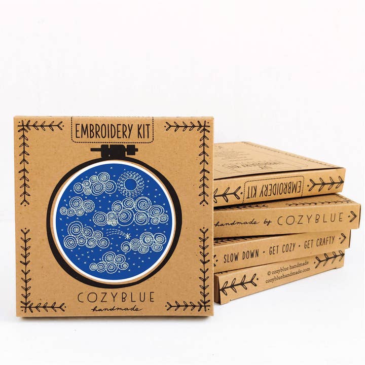 cozyblue handmade - Wholesale Embroidery/Cross Stitch Supplies - night sky embroidery kit1