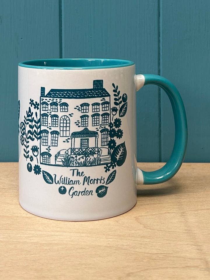 William Morris Garden Ceramic Mug for wholesale by Siobhan Watt