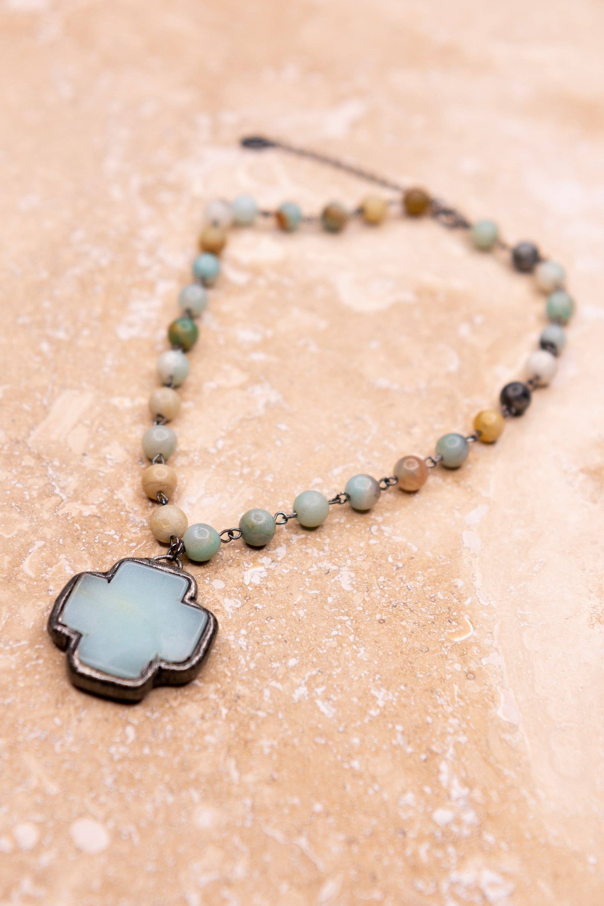 Dylan Designs - Wholesale Pendant/Charm Necklace - Theresa Necklace in Amazonite1