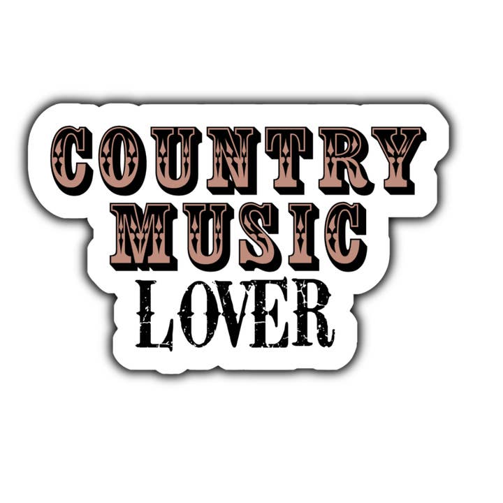 Klistermärke för countrymusikälskare för wholesale av Stick to it creations