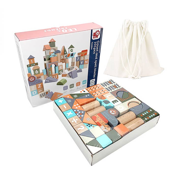 Leo & Friends - Wholesale Blocks - Kids Baby - Leo & Friends Count & Spell Blocks Set for Toddlers17