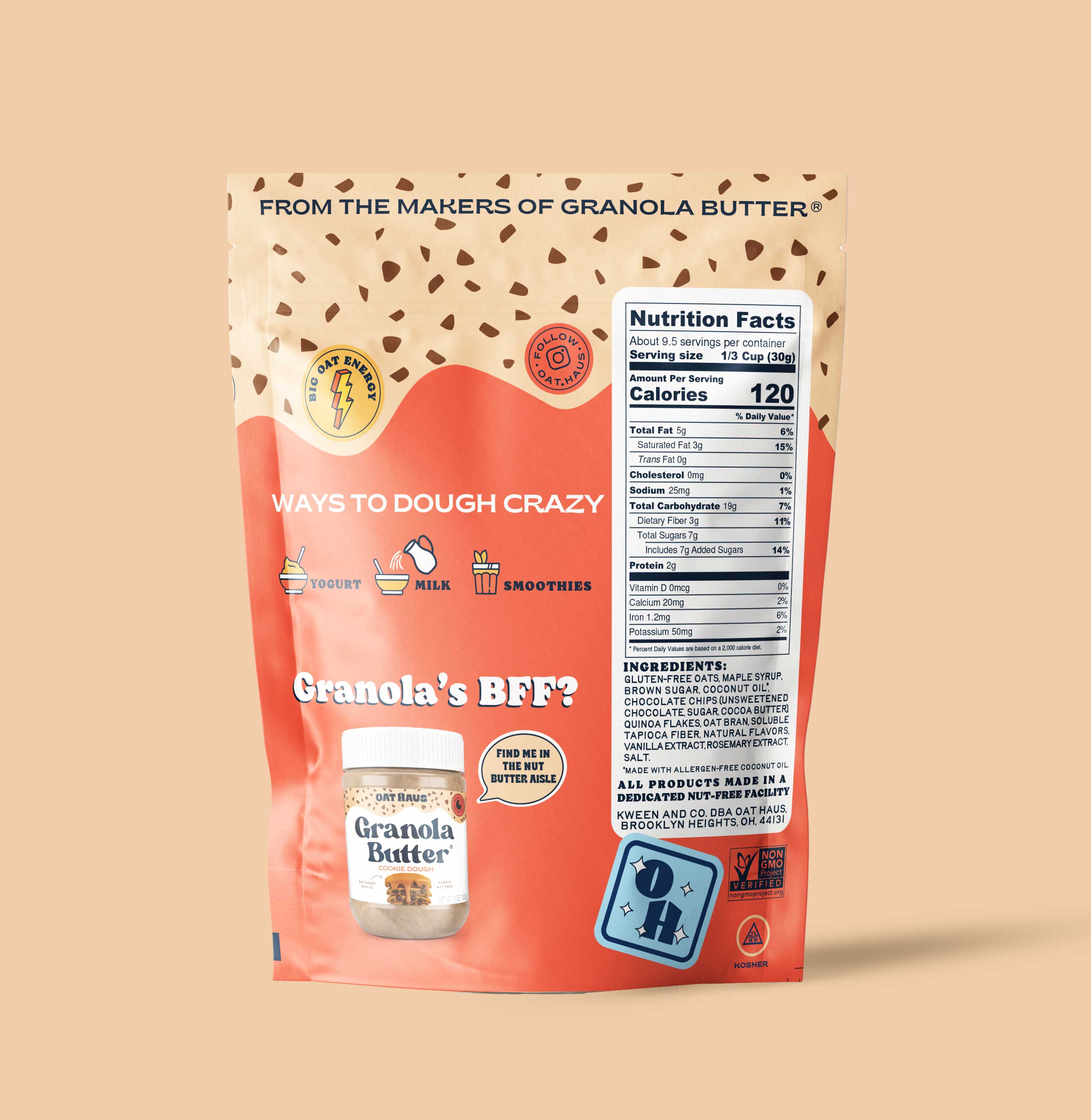Oat Haus - Venta al por mayor Muesli - Granola con masa de galleta - Paquete de 6 x 283,5 g3