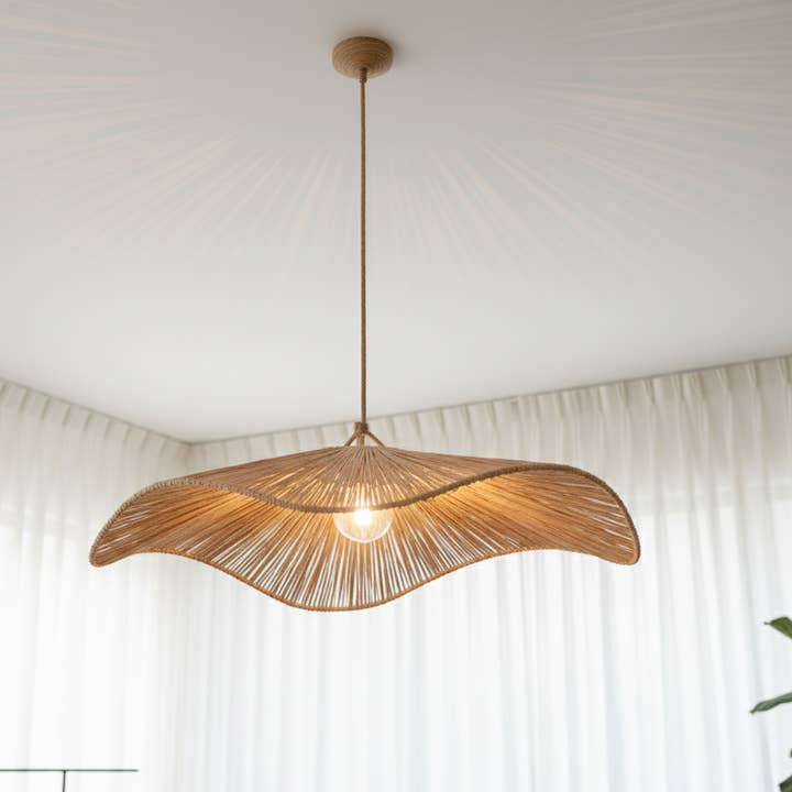 Ombeline Raffia Pendant Light – Handwoven Natural Ceiling La and other Purchase wholesale light fixture components. Free returns & net 60 terms on Faire trending on Faire.