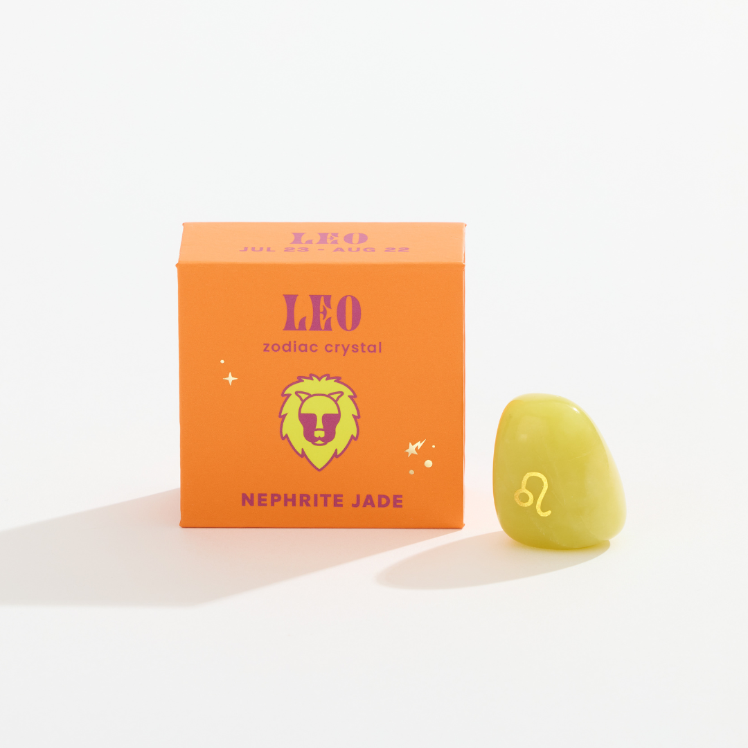 GeoCentral – wholesale Spiritual stone/crystal – Leo Boxed Zodiac Crystal – Nephrite Jade3