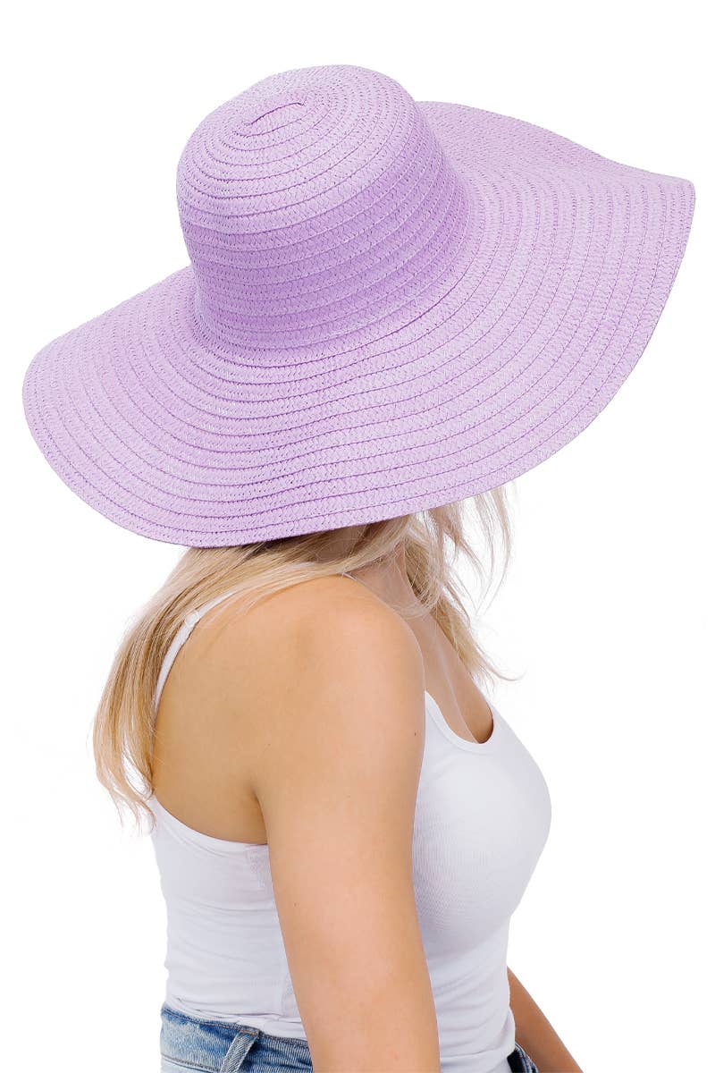 Cap Zone - Wholesale Straw Hat - Women's - Thin Light-Weight Floppy Straw Beach Sun Hat18