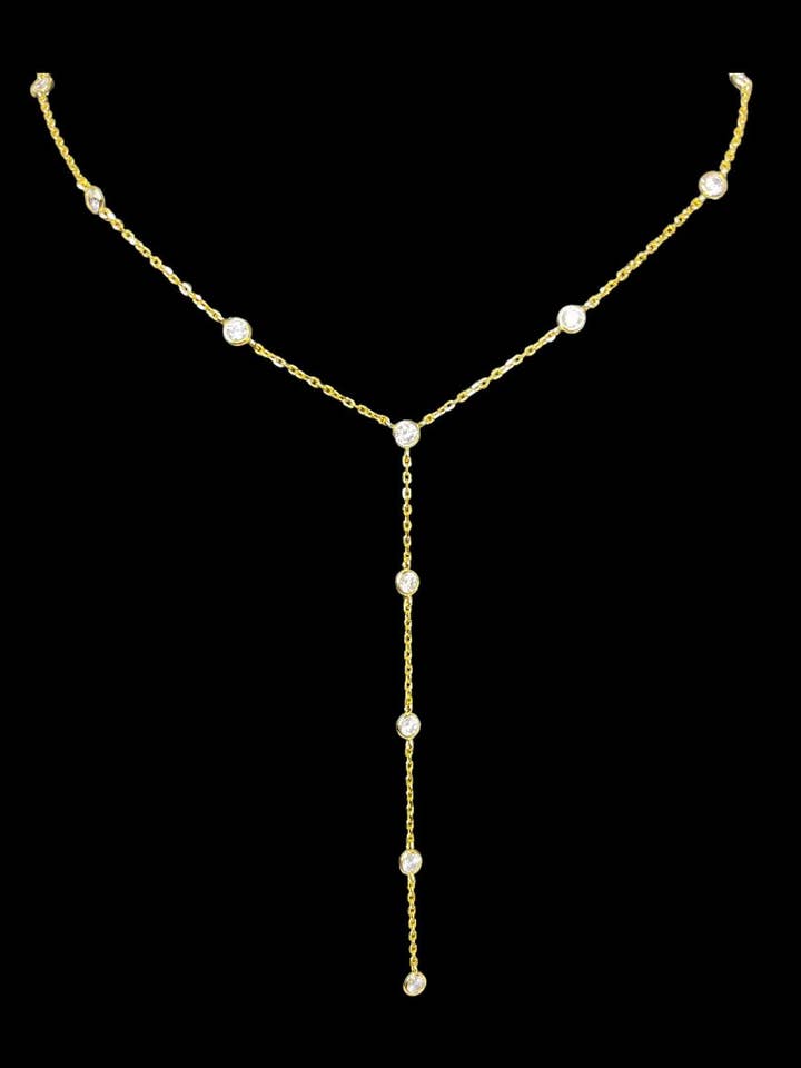 Lariat Diamond By The Yard Necklace for wholesale by Shop Alexandra Madison