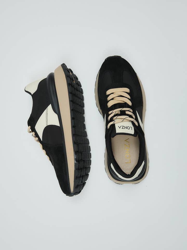 LONZA SHOES - Wholesale Lifestyle Sneakers - Women's - Eudora Black6