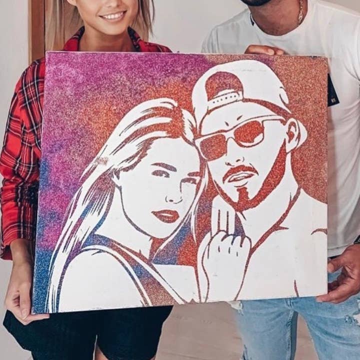 Personalized Couple Portrait for wholesale by Artisan Digital