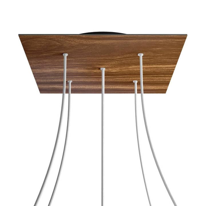 Rosace XXL Rose-One carré, 400 mm avec 5 trous et 4 trous latéraux pour la vente par LIGHTINUP S.R.L.