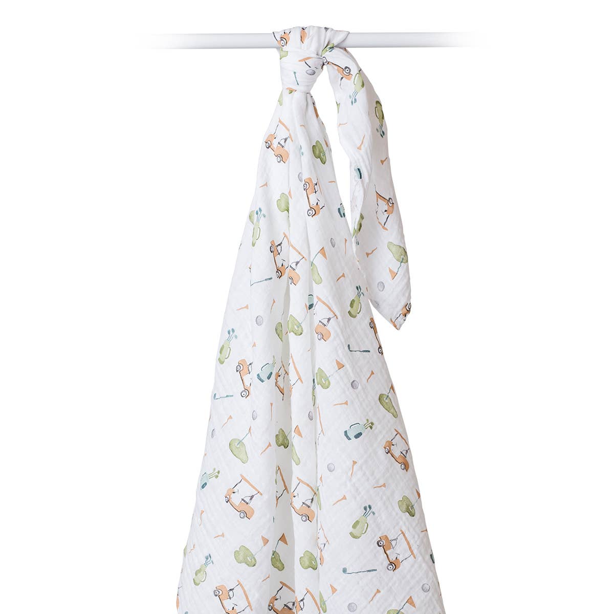 Lulujo Baby - Wholesale Swaddle - Baby - Muslin Swaddle Blanket – Golf (47" x 47") 3