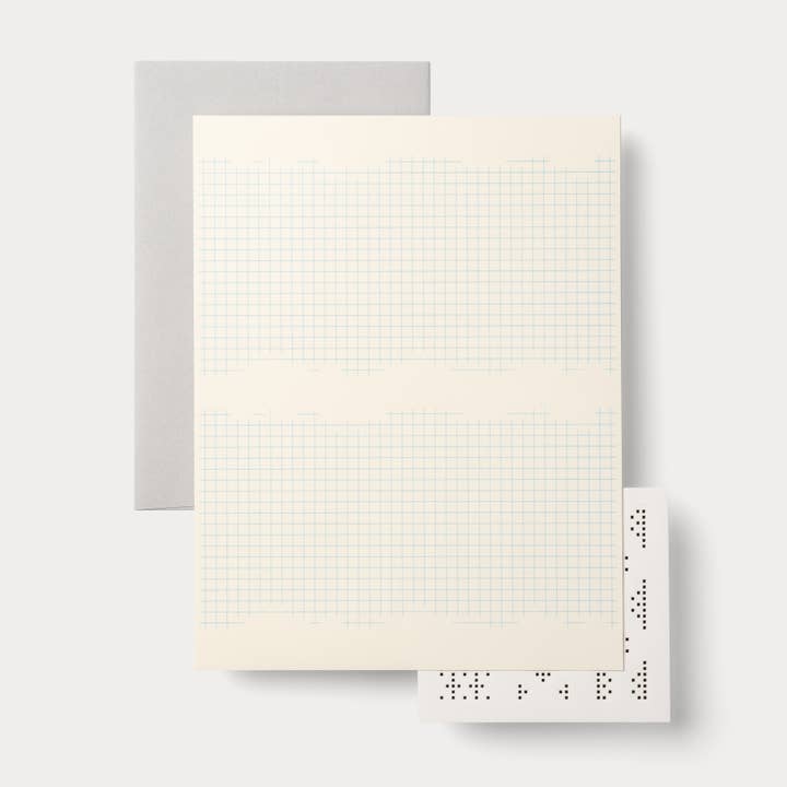 Brevsæt | Gitter #1: Blå M for engroshandel hos Nandaka