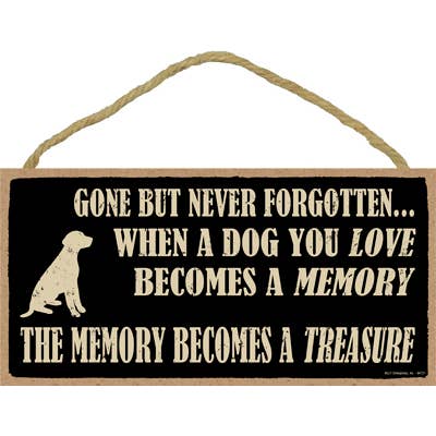 Borta men inte glömdaNär en hund du älskar blir ett minne, för wholesale av SJT Enterprises, Inc.