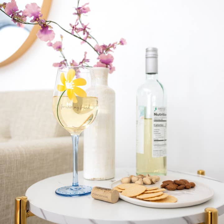 Pavilion - Wholesale Wine glass - Forever My Friend - 16 oz Wine Glass2