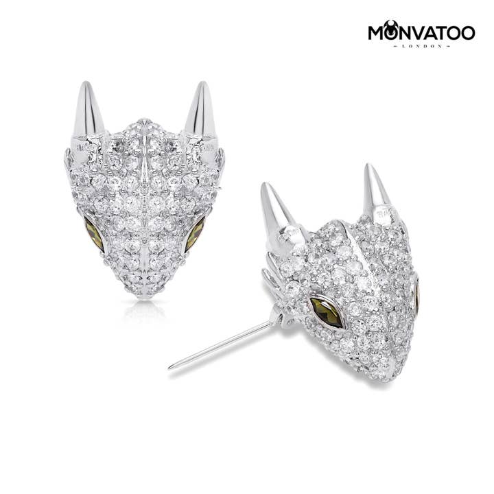 Spilla a forma di drago Snowfall per la vendita all'ingrosso da parte di MONVATOO London