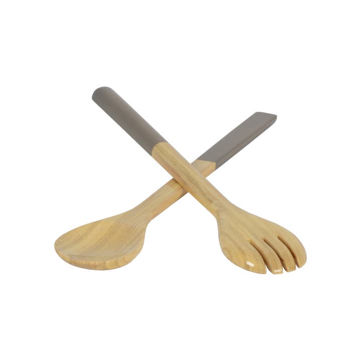 albert L. (punkt) Inc. - Wholesale Serving Utensil - Large Bamboo Server Set23