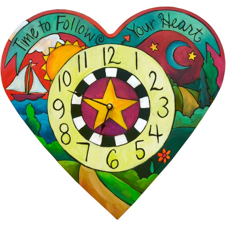 "Loving Time" Heart Clock for wholesale by Sticks