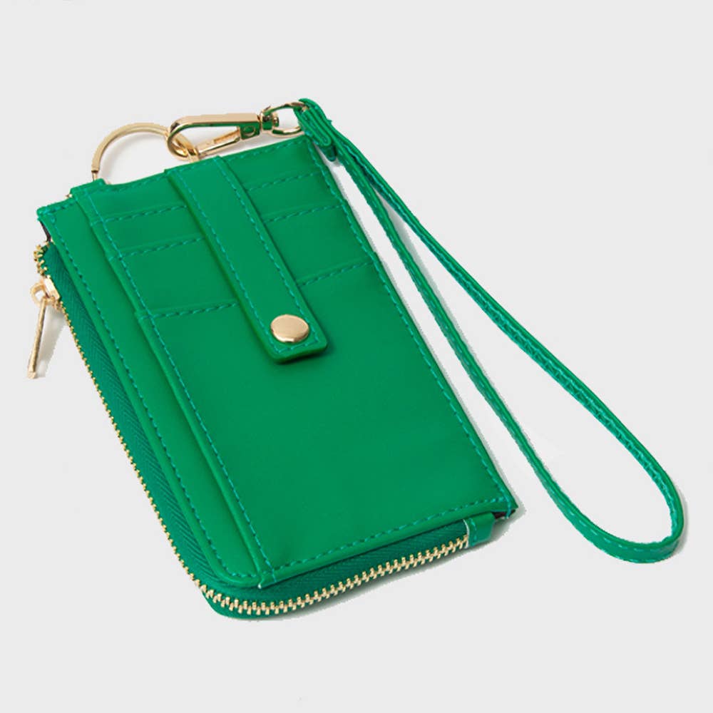 Sensibling Corp. - Wholesale Wristlet - Faux Leather Basket Weave Flat Card Holder Wallet Wristlet11