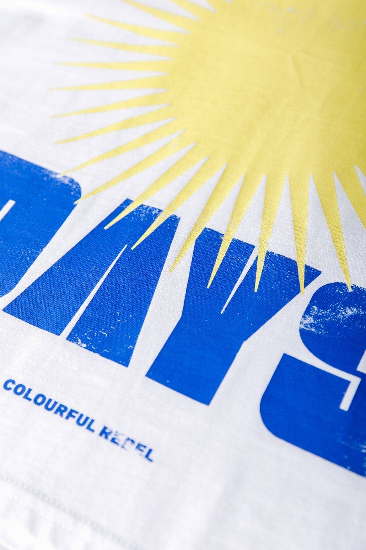 Sunny Days Ringer Boxy Tee | Standard white for wholesale on Faire1