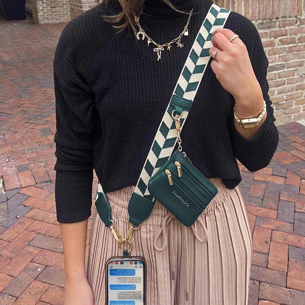 Save The Girls - Wholesale Phonecase Strap - Clip & Go Strap w/Zippered Pouch Chevron12