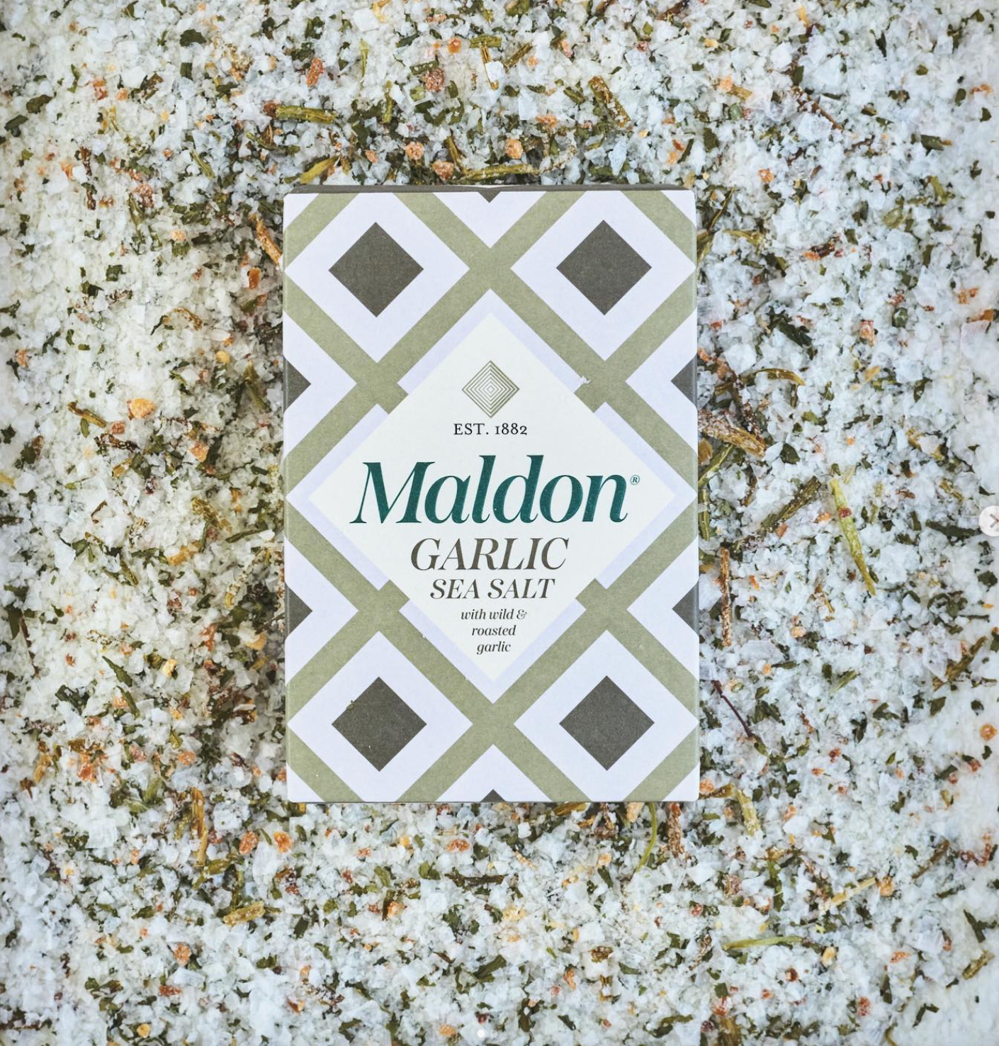 Gourmet Food Solutions, Inc. - Wholesale Salt - GARLIC Sea Salt by Maldon, 100g0