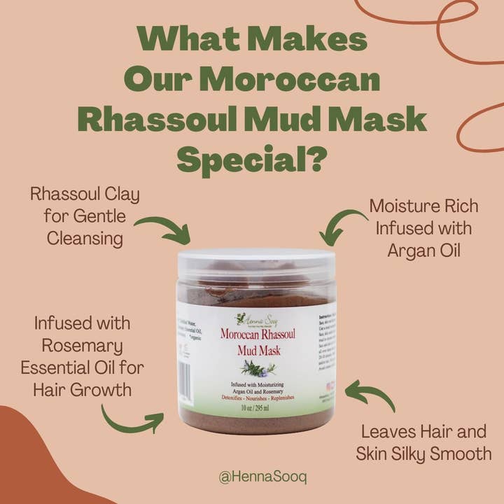 Henna Sooq - Wholesale Skincare face mask - Moroccan Rhassoul Mud Mask6