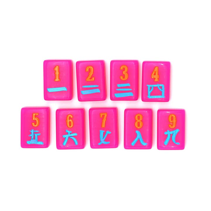 The Mahjong House - Wholesale Board Game - Hot Pink Texas Tiles4