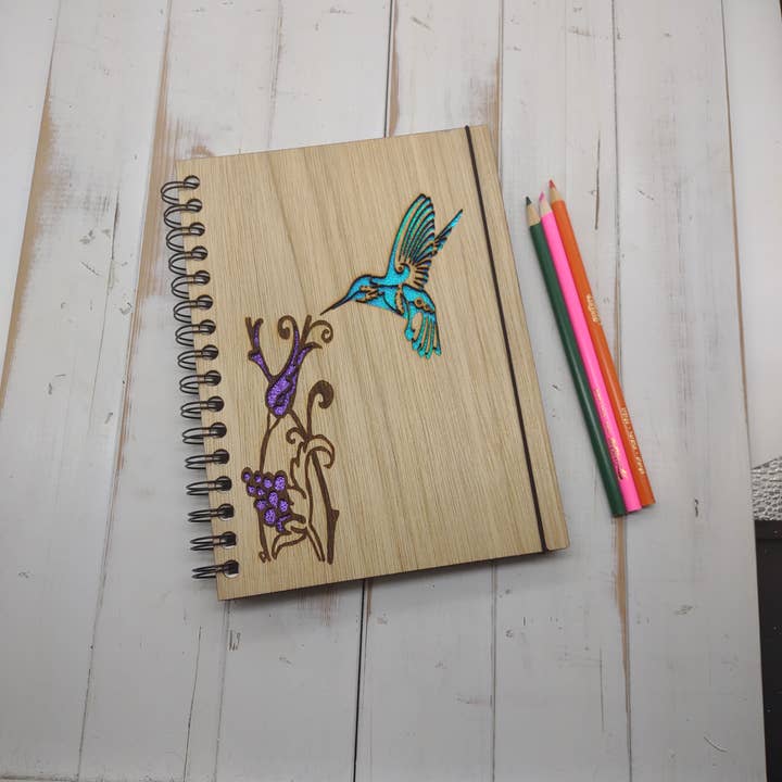 Hummingbird on a Flower Mini Sketchbook for wholesale by Genesis 3D
