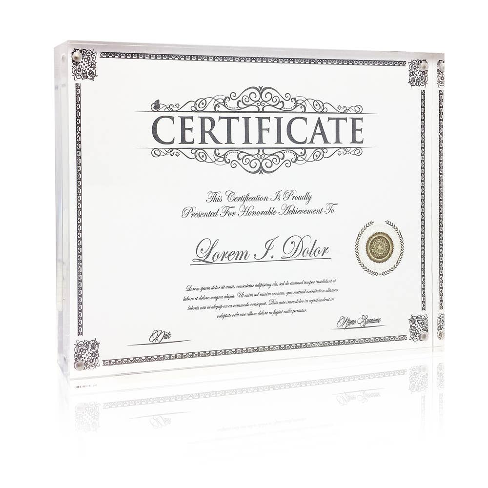 Isaac Jacobs International – Moldura por atacado – Moldura de Acrílico Transparente Super Grossa com Ímã Dupla Face Isaac Jacobs0