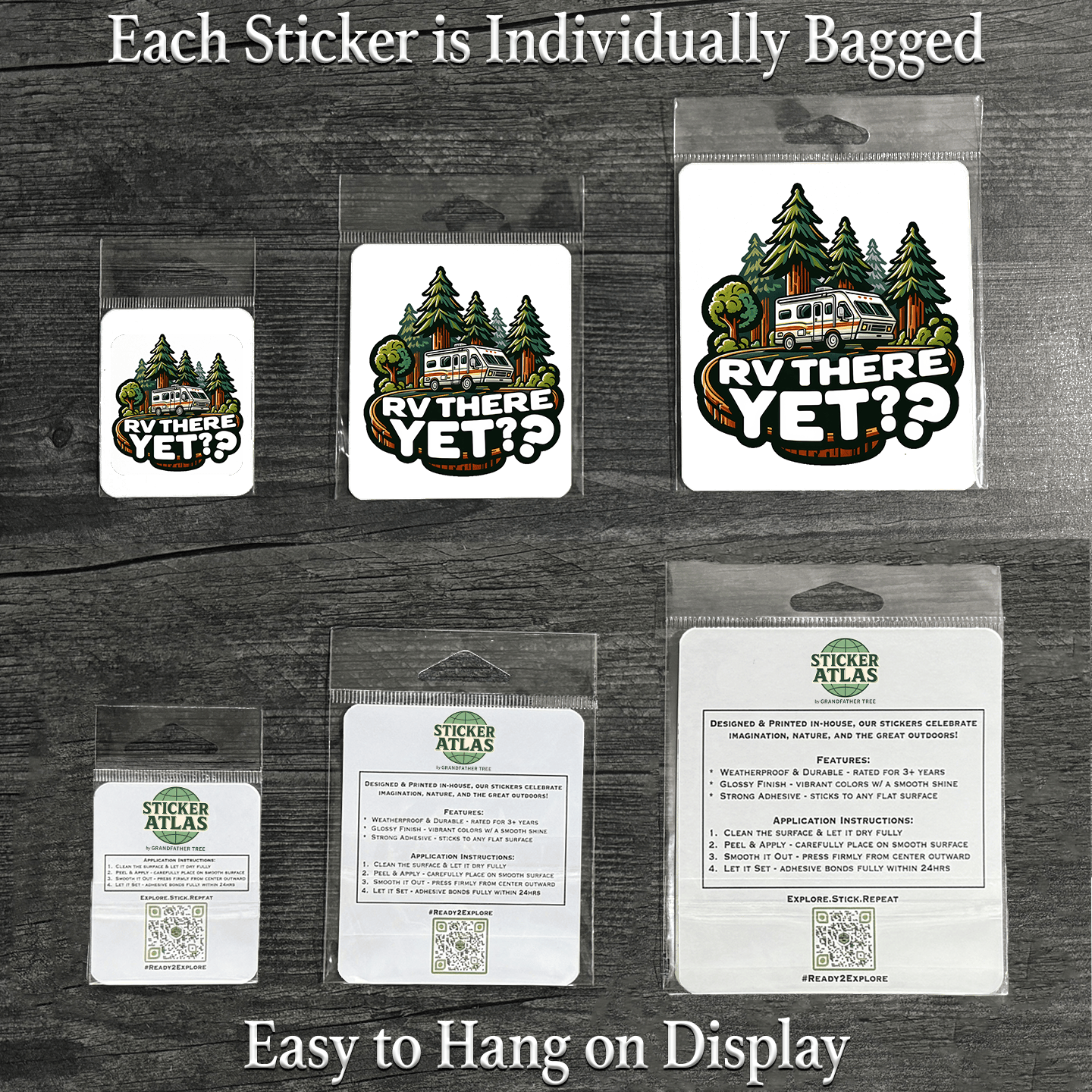 Sticker Atlas - Wholesale Sticker - RV There Yet Sticker1