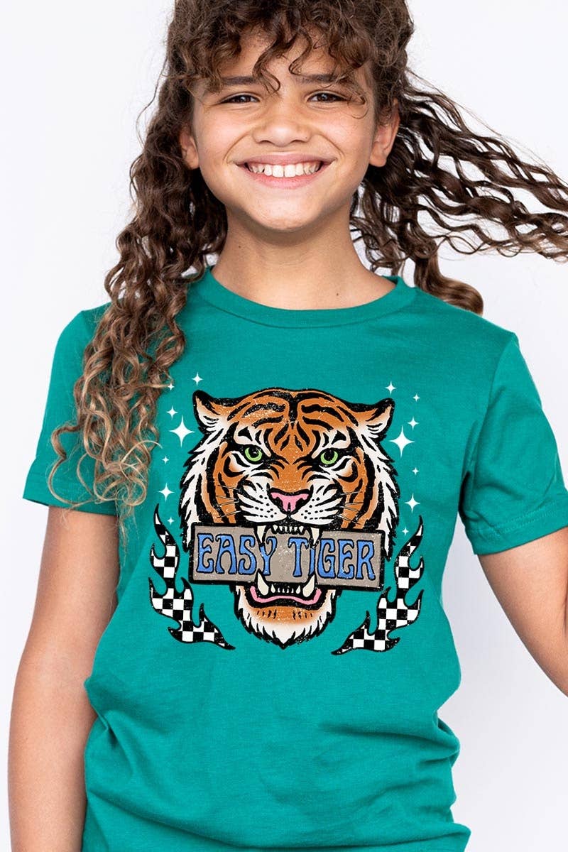 COLORBEAR - Wholesale T-Shirt - Kids - Retro Easy Tiger Kids Graphic Tee2