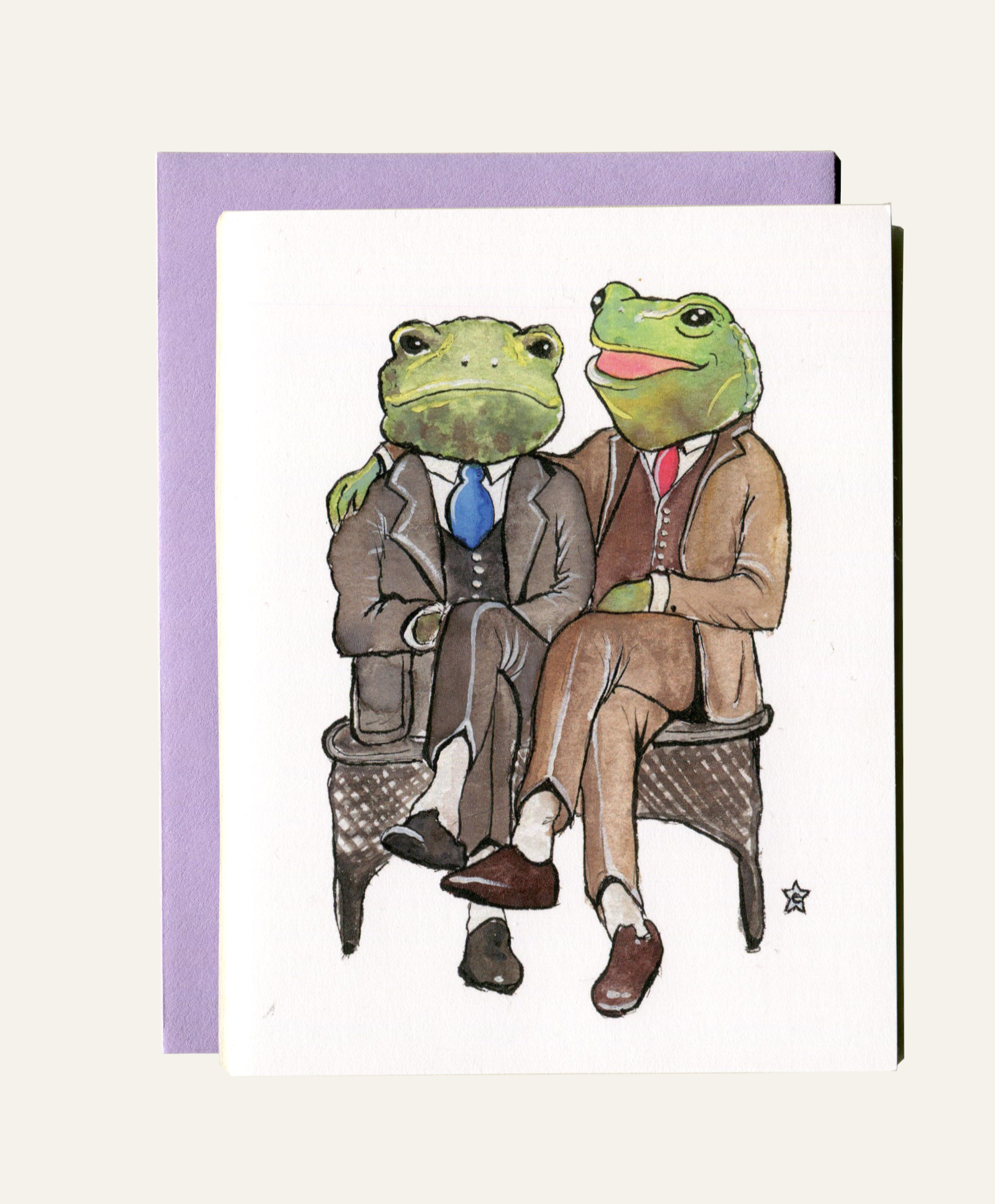 Darling Illustrations - Wholesale Love Card - You're Ribbiting - Frog Notecard4