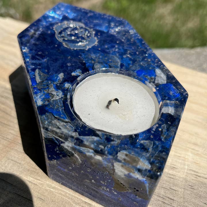 Orgonics by Driftwood Works Inc - Wholesale Candle Holder - CHAKRA-THIRD EYE Candle Holder5