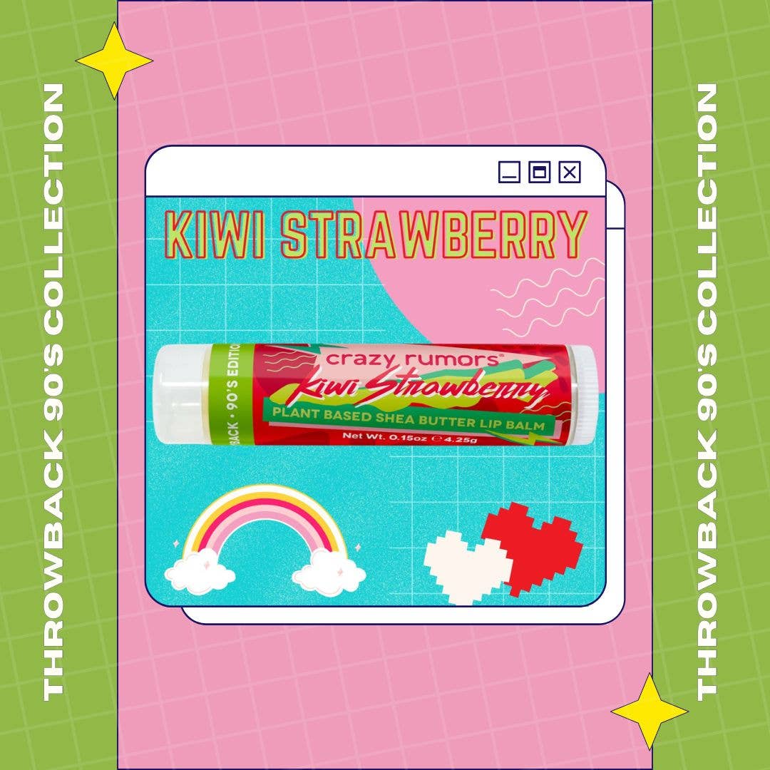 Crazy Rumors – wholesale Lip balm set – All Natural Throwback: 90's Mix - 4 Pack Lip Balm Gift Box8