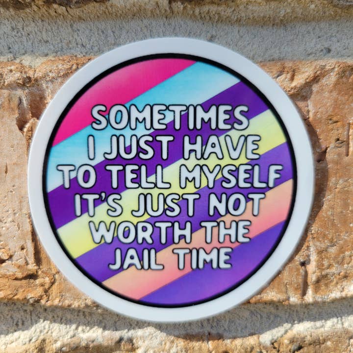 3 inch Water resistant laminated vinyl sticker for wholesale by Kodaandmom