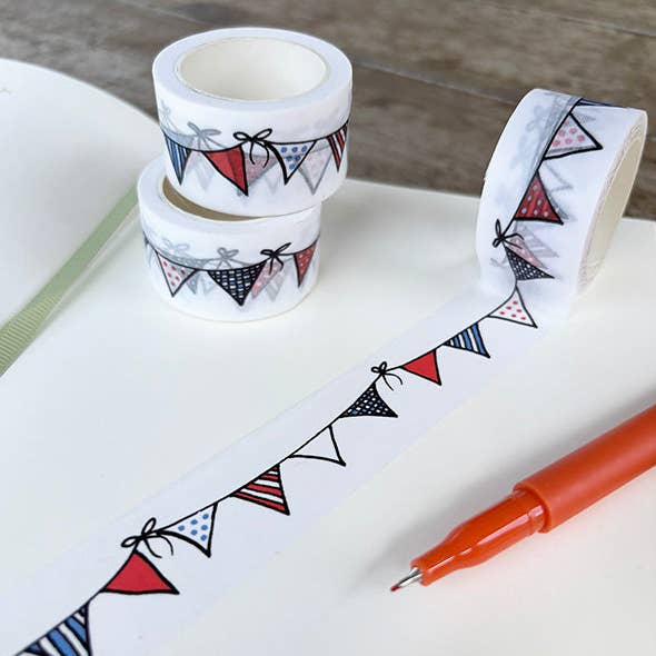 Celebration Bunting - Washi Tape and other Purchase Wholesale material ribbon. Free Returns & Net 60 Terms on Faire trending on Faire.