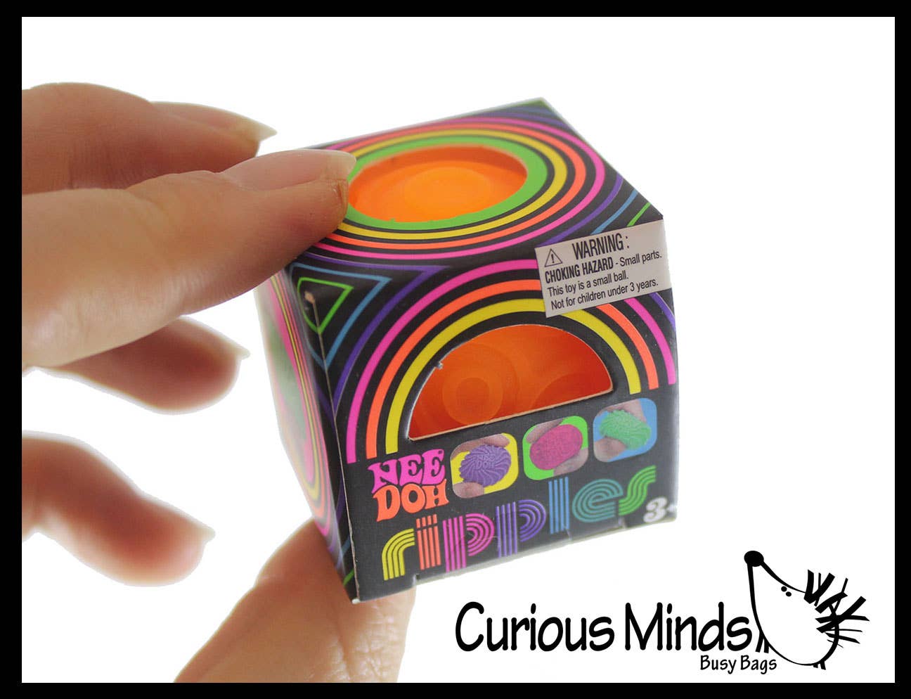 Curious Minds Toys - Vente Jouet mou – enfant et bébé - 1 NeeDoh mini stress ball assorti rempli de pâte douce extensible6