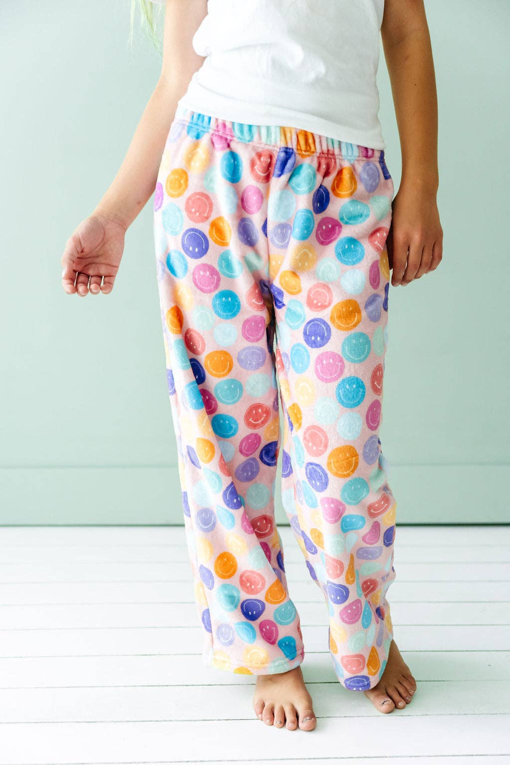 Macaron + Me - Wholesale Pants - Kids - Plush Pants-Smiles5