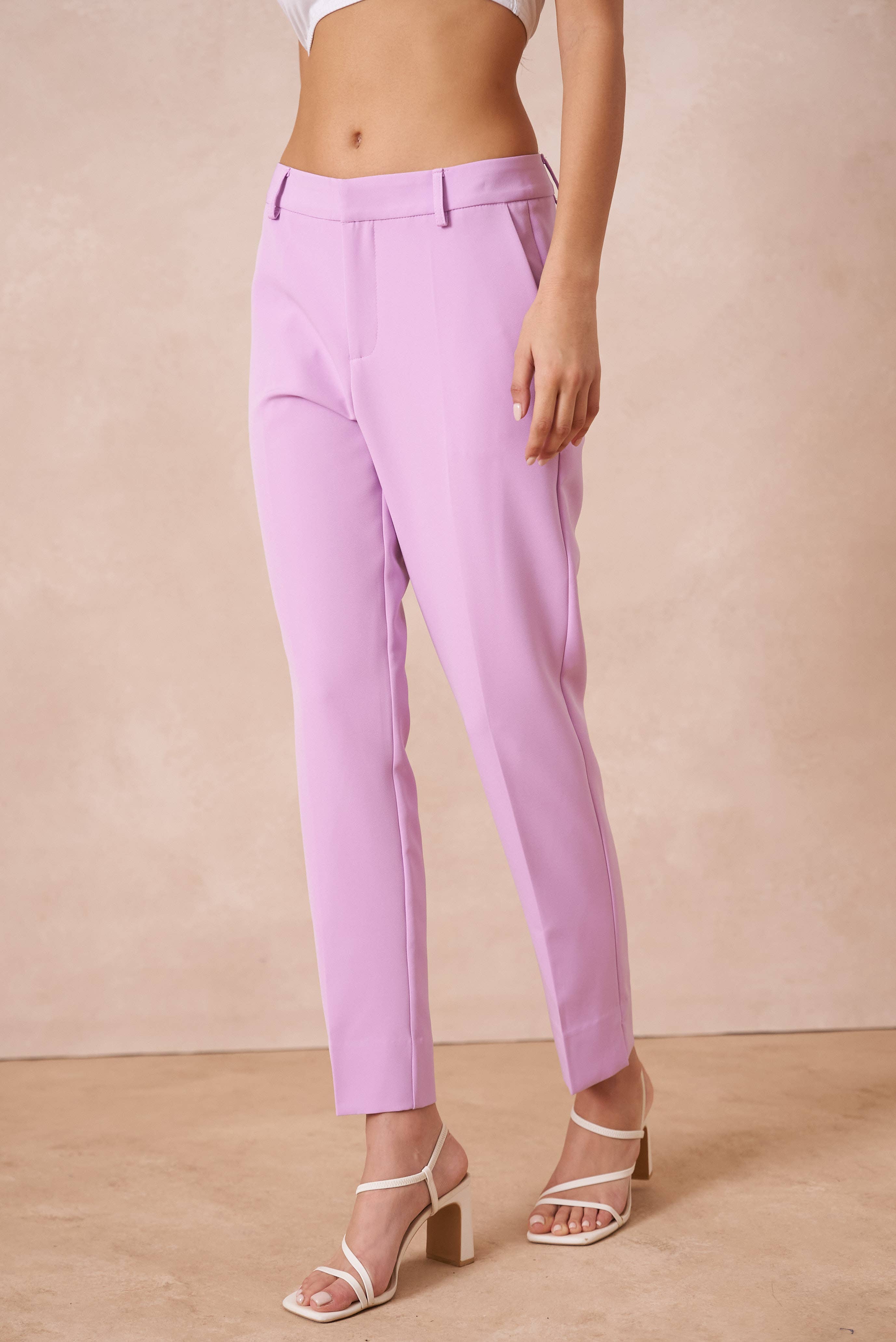 Attentif Paris – wholesale Pants – Women's – [Timeless] High-waisted cigarette pants65