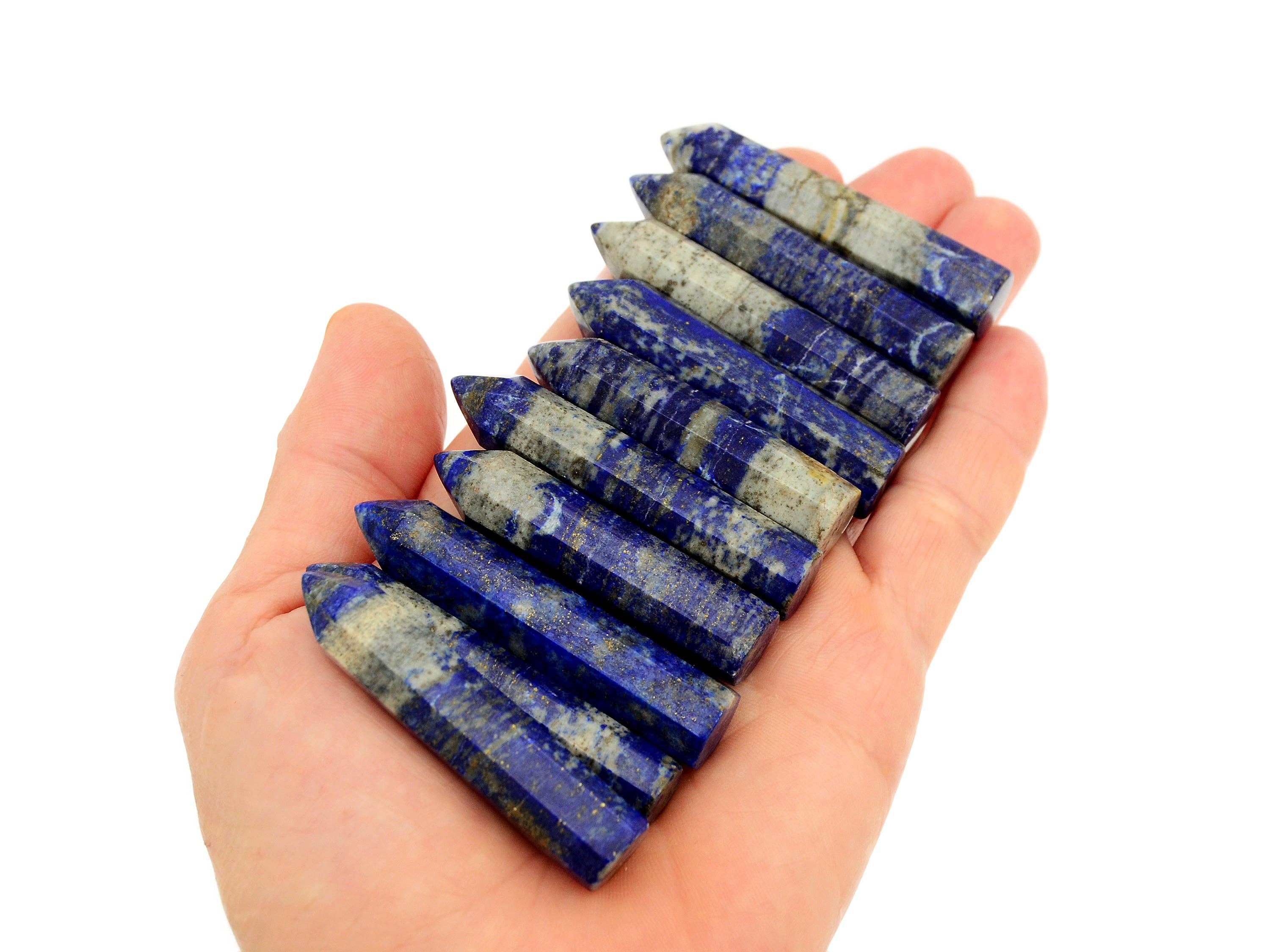 Kaia & Crystals - Wholesale Spiritual Stone/Crystal - Lapis Lazuli Point Crystal (50mm - 55mm)6