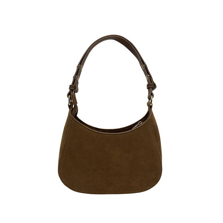 Lemonbella - Wholesale Shoulder Bag - Women's - Julia Suede shoulder Bag Chestnut - CLOSEOUT DEAL!1