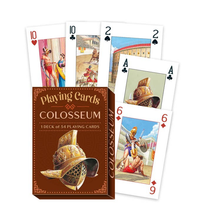 Colosseum Playing Cards Single Deck Lo Scarabeo for wholesale by Cardshouse