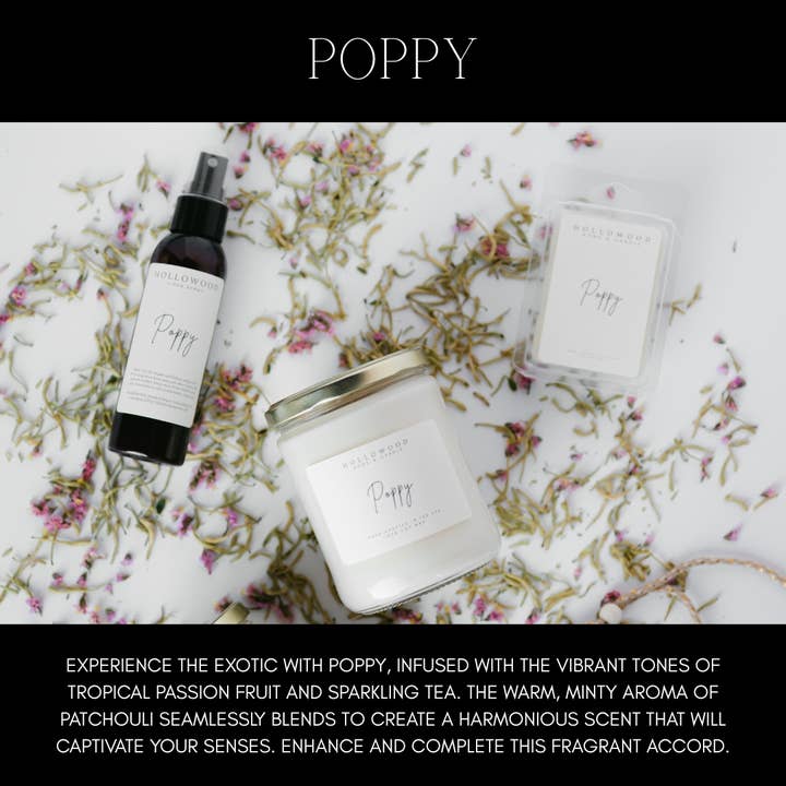 Hollowood Home and Candle - Venta al por mayor Detergente líquido para ropa - Detergente líquido de lujo Poppy para ropa
