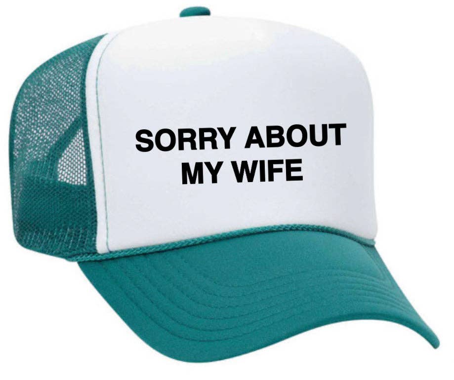 Inappropriate Trucker Hats – boné - Unissexo por atacado – Desculpe, sobre o Chapéu My Wife Trucker27