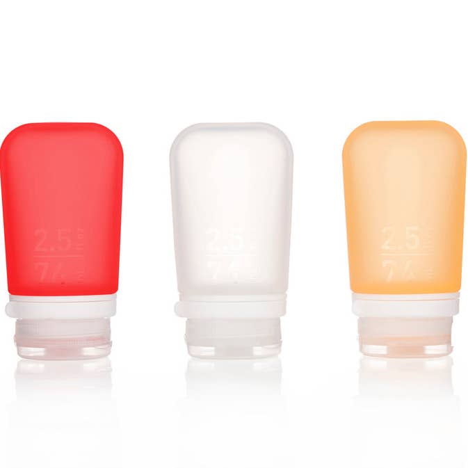 humangear - Venta al por mayor Recipiente de viaje - Botellas de viaje de silicona recargables GoToob+, paquete de 313