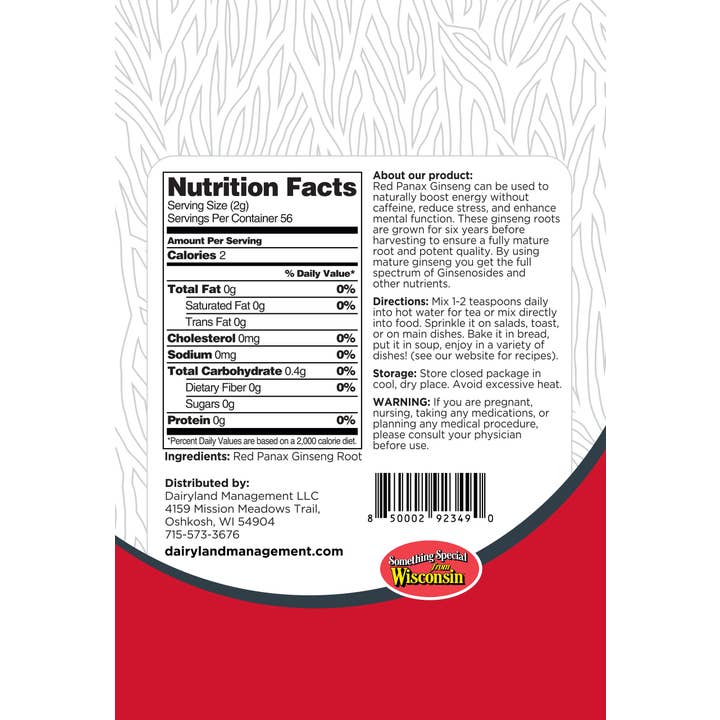 Dairyland Ginseng – Großhandel Protein-/Superfood-Pulver – Panax-Ginseng-Pulver1