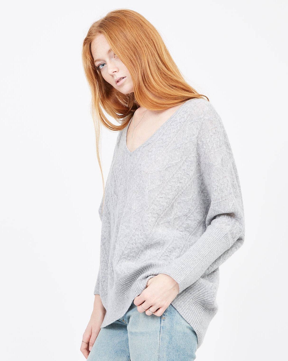 QUINN - Wholesale Knit Sweater - Women's - Cashmere Kendall Oversized Sweater24
