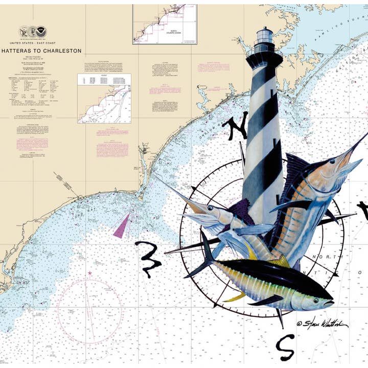 American Products Group, Inc - Wholesale Cutting Board - 12" x 15" Carolina Lighthouse Magic Slice Gourmet Size0