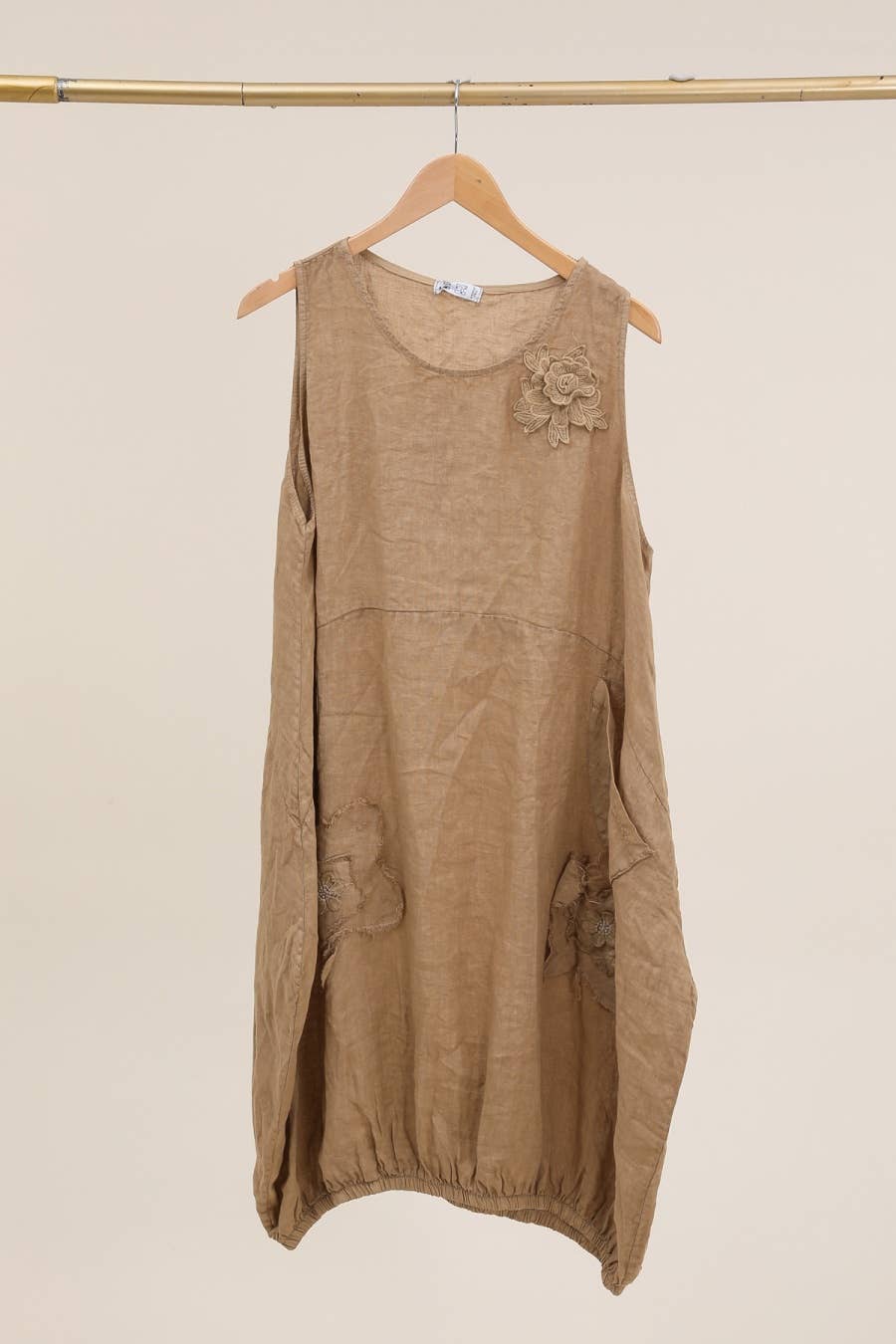 la maison des fibres naturelles - Vente Robe – femme - robe avec broderie fleur 28368 100%linen 10