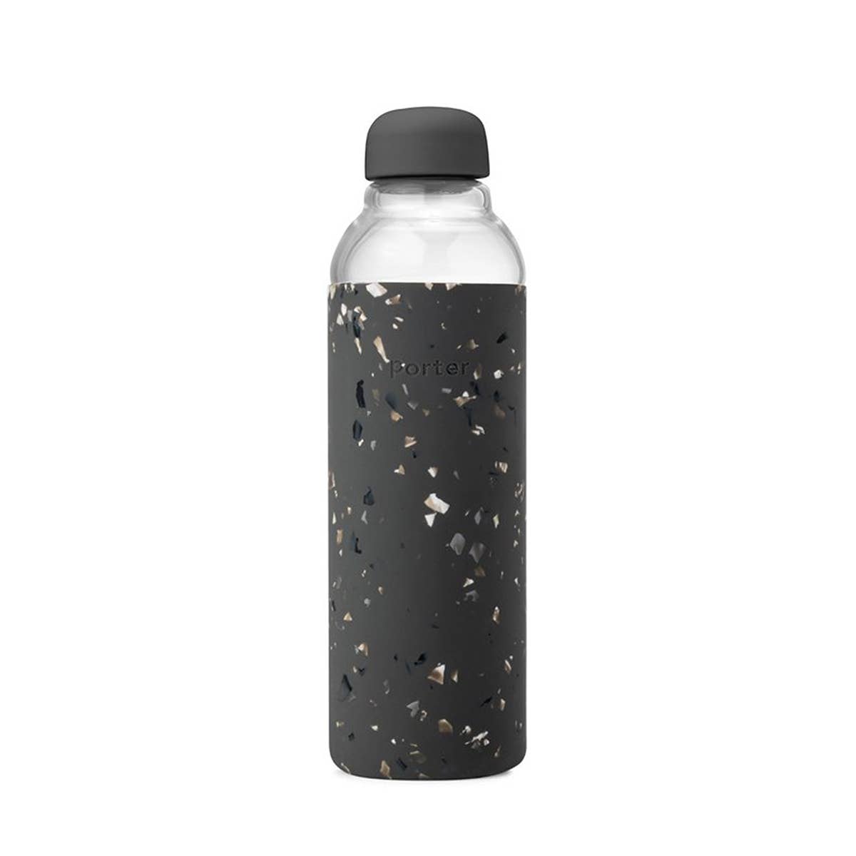 Until Pty Ltd - Wholesale Water bottle - W&P Glass Bottle Terrazzo 591ml Charcoal0
